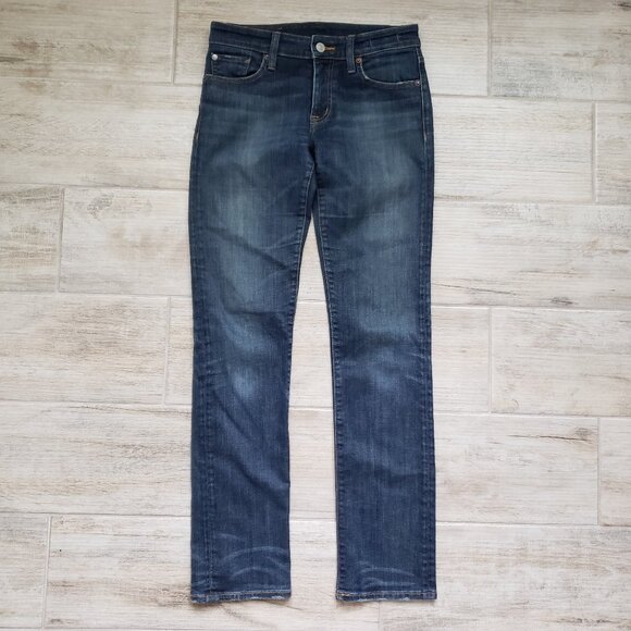 Denim & Supply Jeans Women's Dark Wash Straight Leg Stretchy Denim 27W 32L - Picture 2 of 7